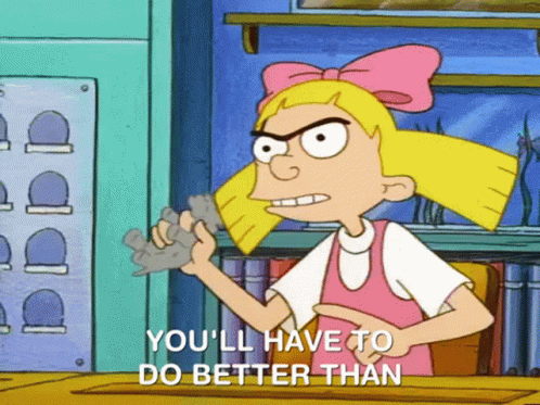 Hey Arnold Cartoon GIF - Hey Arnold Cartoon Youll Have To Do Better Than  That - Discover & Share GIFs