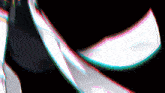 a black background with a white swirl in the middle of it