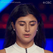 Stumped Amanee GIF - Stumped Amanee Family Feud Canada GIFs