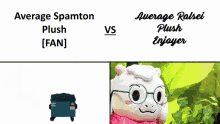average fan vs average enjoyer meme gigachad chad plush