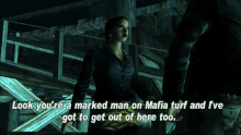 Gtagif Gta One Liners GIF - Gtagif Gta One Liners Look Youre A Marked Man On Mafia Turf And Ive Got To Get Out Of Here Too GIFs