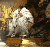 a video game character says good morning oomties on the screen