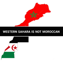 a sign that says western sahara is not moroccan