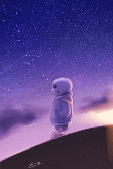 Shooting Star Looking At Sky GIF - Shooting Star Looking At Sky Clouds GIFs