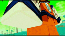 a screenshot of a video game shows the server settings