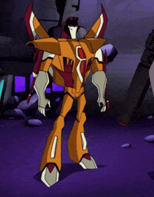 a cartoon drawing of a robot with a red and white head