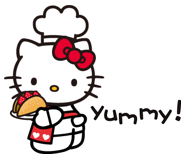 Hello Kitty Yummy Sticker - Hello Kitty Yummy Food - Discover ...