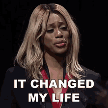 It Changed My Life Laverne Cox GIF - It Changed My Life Laverne Cox It Replaced My Life GIFs