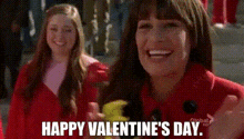 Happy Valentine'S Day Glee GIF - Happy Valentine'S Day Glee Excited GIFs