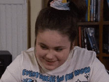 Lily Looks Up Smiling Coronation Street GIF - Lily Looks Up Smiling Coronation Street Corrie GIFs