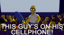 Homer At The Movies GIF - Movie Movie Theater Sexting GIFs