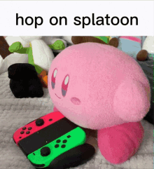 Kirby Splatoon GIF - Kirby Splatoon Hop On Splatoon GIFs