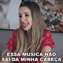 Essa Musica Nao Sai Da Minha Cabeca Carina Fragozo GIF - Essa Musica Nao Sai Da Minha Cabeca Carina Fragozo English In Brazil GIFs