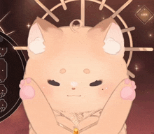 a drawing of a cat with the word live on the bottom