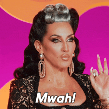 Mwah Michelle Visage GIF - Mwah Michelle Visage Rupaul'S Drag Race All Stars GIFs