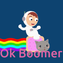 Ok Boomer Cat GIF - Ok Boomer Cat Rainbow GIFs