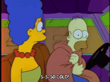 The Simpsons Homer GIF - The Simpsons Homer Freezing GIFs