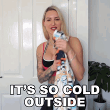 Its So Cold Outside Tracy Kiss GIF