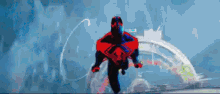 Chokeslam Spiderman Into Spiderverse GIF - Chokeslam Spiderman Into Spiderverse Spiderman2099 GIFs
