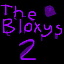 a black background with purple text that says the bloxys 2