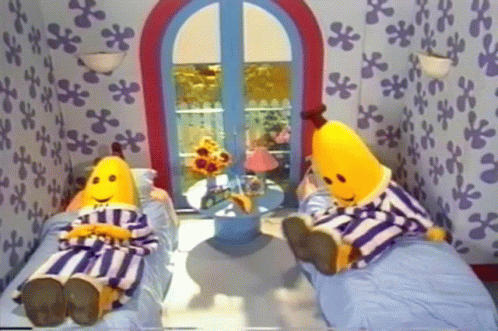 funny bananas in pajamas