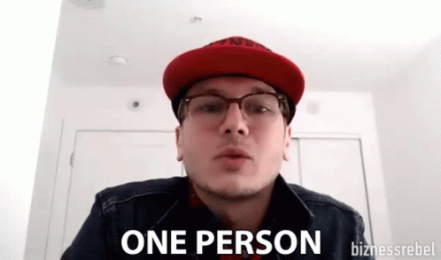 One Person Only One GIF - One Person Only One One GIFs