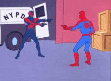 Spiderman 2099 Jumping GIF - Spiderman 2099 Jumping Jump GIFs