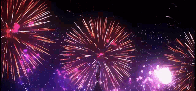 Save = Follow ~ 『 The Invader 』♡ | Fireworks wallpaper, Fireworks, Anime  places