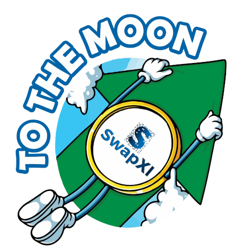 Swap Xi Bitcoin Sticker - Swap Xi Bitcoin To The Moon Stickers