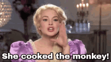 She Cooked The Monkey! GIF - Snl Saturday Night Live Disney GIFs