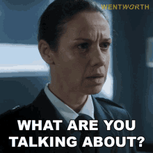 What Are You Talking About Vera Bennett GIF - What Are You Talking About Vera Bennett Wentworth GIFs