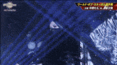 a person in a black costume is dancing in front of a sign that says stardom