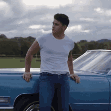 Standing By The Car Roman Alexander GIF - Standing By The Car Roman Alexander Better In A Car Song GIFs