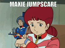 Maxie Gundam Kai Shiden Miharu Jumpscare GIF