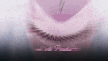 a close up of a person 's face with the word paradise in the corner