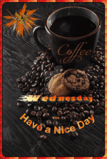coffee cup cookies wednesday have a nice day
