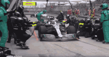 Mercedes Double Pit Stop GIF