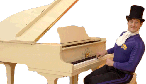 Playing Piano Lachy Gillespie Sticker