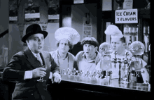 the three stooges hat drinking