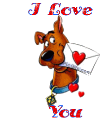 Scooby Doo Love Letter Sticker - Scooby Doo Love Letter Hearts Stickers