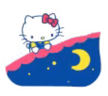 Goodnight Hello Kitty GIF