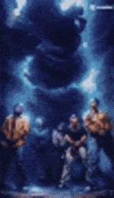 a poster of a group of people standing next to each other with the words `` versus music '' on it .
