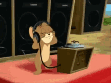 Music Tom And Jerry GIF - Music Tom And Jerry Listening GIFs