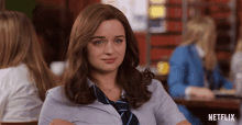 Point To Self Elle Evans GIF - Point To Self Elle Evans Joey King GIFs