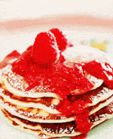 pancakes raspberries pancake food breakfast