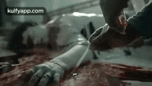 Picking Up Blood From Crime Scene.Gif GIF - Picking Up Blood From Crime Scene November Story Scary GIFs