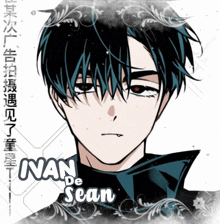 a picture of nan de sean with chinese writing on it