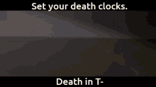 death clock oh no uh oh death die