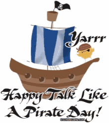 Yarrr Happy Talk Like A Pirate Day GIF
