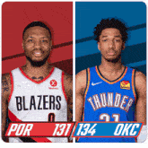 Portland Trail Blazers (131) Vs. Oklahoma City Thunder (134) Post Game GIF